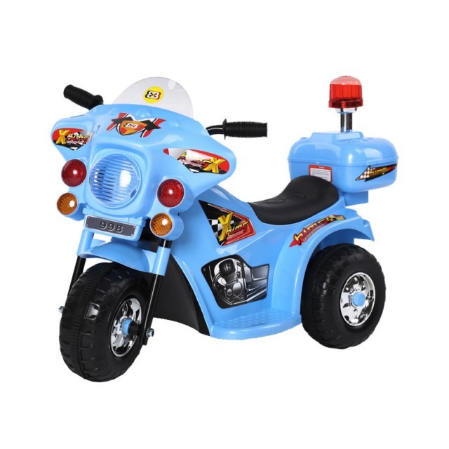 Детский электромотоцикл синий