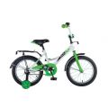 Велосипед детский 16" Strike белый-зелёный / Novatrack