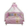 Комплект в кроватку "Дрема" 033-2 розовый 7 предметов