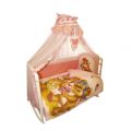 Комплект в кроватку "Панно-Maxi" 7 предметов 034-4 розовый