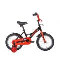 Велосипед детский Novatrack Strike 14 черный-красный, короткие крылья
