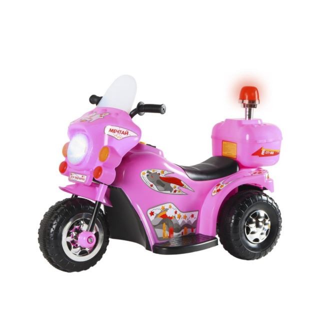 Электромотоцикл детский City-Ride розовый