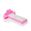 Кровать розовая для куклы Огонек С-1387